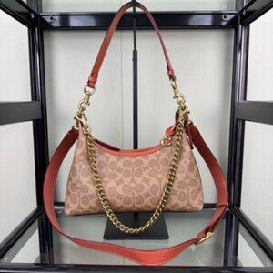 "COACH Signature Canvas Juliet Small 25 Shoulder Bag"